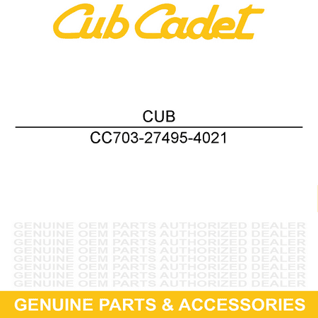 CUB CADET 703-27495-4021 Yellow Steering Column Cover Ultima ZTS1 ZTS2 KH Fab