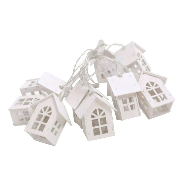 Led Lights for Bedroom Small House Light String 2 Meters 10 Led Wooden House String Light Room Bedroom Decoration Usb Small Light String Led String Lights