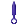 thumbnail image 5 of CalExotics Booty Call Multi-Speed Glider Anal Probe Silicone Retrievable Loop with Bullet Vibrator - Purple, 5 of 8
