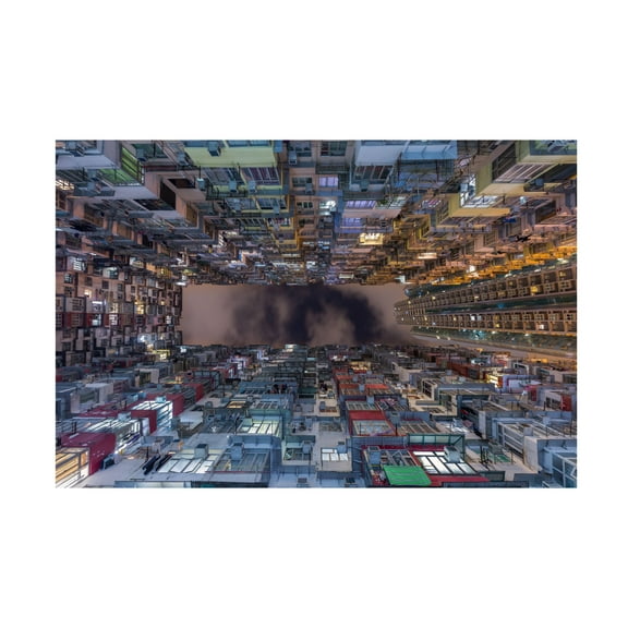 Trademark Fine Art Bar Artzi Monster Building Canvas Wall Art