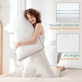 thumbnail image 5 of Bed Pillows Standard Size Set of 4, Hotel Collection Sleeping Pillows Full Size Set of 4 for Side and Back Sleepers, Down Alternative Plump Filling, 20 x 26 Inches, 5 of 7