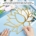 thumbnail image 3 of 1set Mandala Lotus Acrylic Mirror Wall Stickers Flower 3D Mirror Decals Golden Mirror Modern Art Mural Wall Stickers Decor Self-Adhesion Removable for Living Room Bedroom Home 11.5 x10.2Inch, 3 of 9