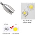 thumbnail image 3 of Luz de lectura de 3 W, lámpara de noche LED flexible de 3 W con interruptor y enchufe con cable, luz de pared de cuello de cisne para dormitorio, hotel, oficina, 6000 K (plata-blanco frío) TUNC Sencillez, 3 of 5