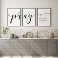 thumbnail image 4 of Pray Without Ceasing, Home Wall Art Decor, 18 x 24 Inches Set of 3 Poster Print, 4 of 4