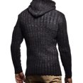 thumbnail image 5 of IROINNID Men's Sweater Round Neck Long Sleeve Jumper Mid-Length Solid Color Casual Pullover Splicing Long Slim High Collar Sweater Tops Sweater, 5 of 5