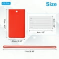 thumbnail image 2 of Uxcell Luggage Tags Flexible Travel Bag Name ID Identifier Label Tags Travel Essentials Red, 2 of 6