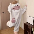 thumbnail image 5 of Linfrsh Big Mouth Onesie-Fun Monster Onesie with Playful Frog Design, Ultra-Soft Fleece Adult Onesie for Parties & Gifting, 5 of 9