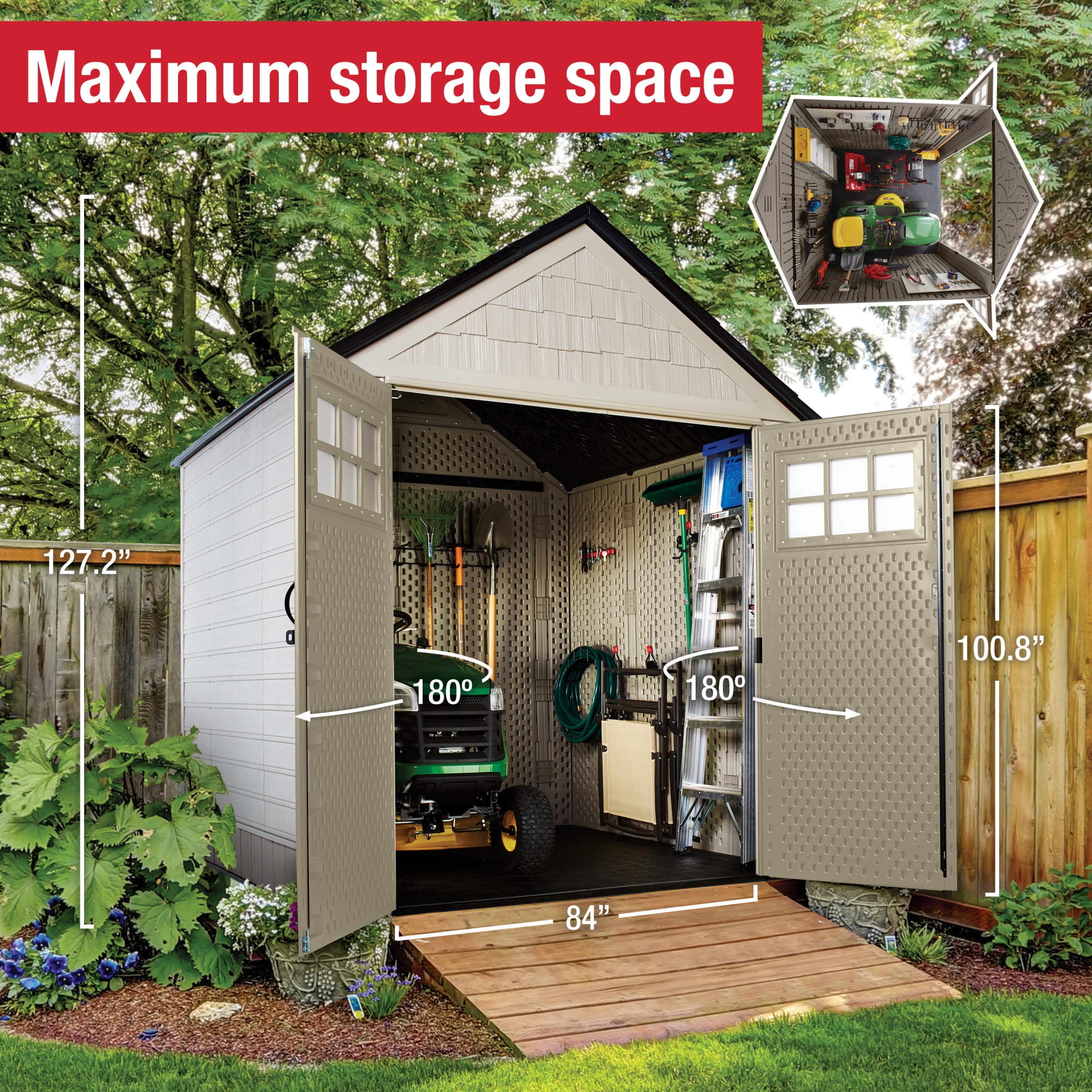 Rubbermaid 7 ft. x 7 ft. Shed