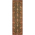 thumbnail image 3 of Safavieh Heritage Giles Oriental Wool Runner Rug, Chocolate/Tangerine, 2'3" x 8', 3 of 9