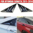 thumbnail image 1 of Carbon Fiber Look Glass Louver Shutter Cover Trim For Hyundai Sonata 2011-2014, 1 of 1