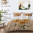 thumbnail image 3 of 3 Piece Sunflower Duvet Cover Set Queen Size,Microfiber Comforter/Quilt Cover with Corner Ties and 2 Pillowcases,Vintage Summer Botanical Wooden Farmhouse All Season Soft Bedding with Zipper Closure, 3 of 8