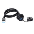 thumbnail image 1 of Conector USB 3.0 CNLINKO tipo A hembra, soporte de panel IP67, 1 of 8