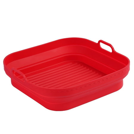 

QILIN Baking Tray Basket High Temperature Resistant Double Ear Handle Non-Stick Square Folding Baking Pan Liner Kitchen Supply