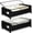 Black, variant on Under Bed Storage with Wheels, 2 Pack Under Bed Storage Containers, 10.6 inches Tall Underbed storage bins on Wheels, Rolling Under the Bed Metal Drawers for Clothes, Blankets, Shoes (XXXL, 90L)