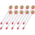 thumbnail image 1 of Shisuyan 12pcs Drum Mallets - Lollipop Colorful Drum Sticks Plastic Handles Percussion Sticks with Soft Foam Heads for Kids Musical Learning, 1 of 1