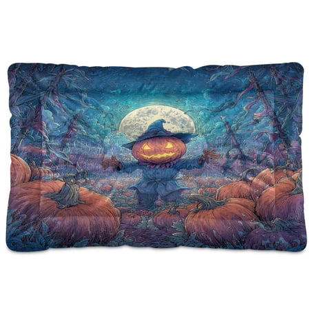 Qxltty Mischievous Pumpkin Ped Pad Wear-resistant and Hard to Bite Through Sleeping Pad for Small Medium Large Dogs Winter Pet Bed 36&times;24in