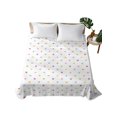 thumbnail image 2 of Queen Flat Sheet Only Colorful Polka Dot Soft Microfiber Cooling Bedding Sheets Whimsical Boho Polka Dot Flat Bed Sheet for Hotel,Home Decor, 2 of 9