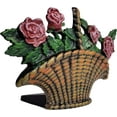 thumbnail image 2 of Lulu Decor, Cast Iron Flower Bouquet Decorative Door Stopper (Flower Basket) 2 lbs 8 oz, 2 of 6