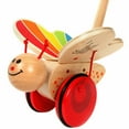 thumbnail image 3 of Hape Wooden Push & Pull Butterfly Walking Toy in Red, Baby & Toddler, 3 of 5