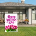 thumbnail image 3 of Happy Mothers Day Pink Tulips Garden Flag For Home Outdoor Garden Yard Decor 12x18 Inch, 3 of 5