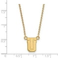 thumbnail image 2 of Sterling Silver Gold-plated LogoArt University of Tulsa T-U Small Pendant 18 inch Necklace QGP008UTL-18, 2 of 5