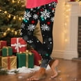 thumbnail image 2 of Ayfxijin Women's Pants Christmas Printing Casual Yoga Pants Trousers Tight Leggings, 2 of 5