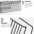 thumbnail image 2 of Huayishang Bathroom Shelf Bathroom Shelf Organizer Shower Caddy Storage Kitchen Rack with Traceless Transparent Adhesive No Drilling, Kitchen Essentials Clearance Sale Black, 2 of 5