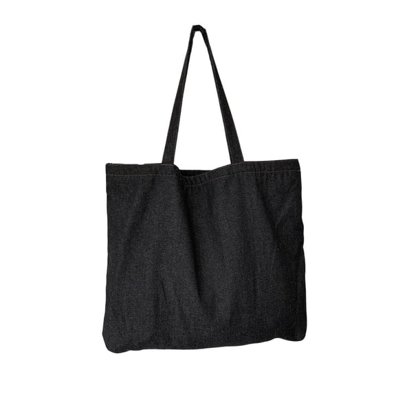 Alkepwun Women's Handbags Casual Lightweight Classic Retro Denim Tote Bag Everyday Versatile Solid-Color Underarm Tote Bags Travel Shopper Shoulder Handbag