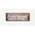 thumbnail image 4 of Give It To God and Go To Sleep, Above Bed Wall Decor for Bedroom, Give It To God and Go to Sleep Canvas, Ready To Hang for Bedroom Home Wall Decor 10x30, 4 of 7