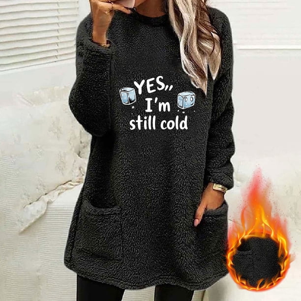 Ailaofu Womens Fall Long Sleeve T-Shirts Casual Tops for Leggings Loose Soft Blouses with Pocket