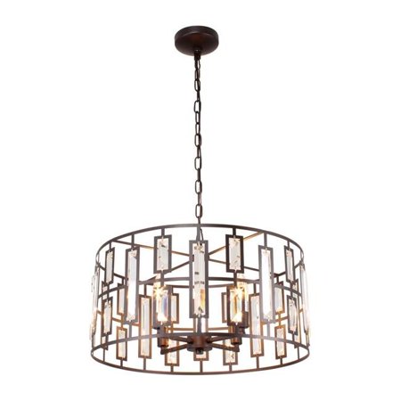 

Naomi Contemporary 4 Light Rubbed Bronze Ceiling Pendant - 20 in.