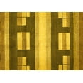 thumbnail image 1 of Ahgly Company Machine Washable Indoor Rectangle Abstract Yellow Modern Area Rugs, 2' x 5', 1 of 4
