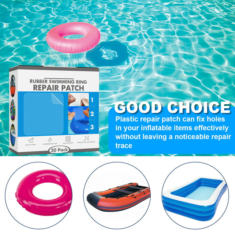10Leccion 3”*7ft Pool Patch Repair Tape, Vinyl Patch Kit for Inflatables  Bounce House Air Mattress