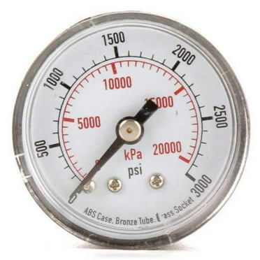 Manufacturer Varies Pressure Gauge,0to3000 psi,0to20,000 kPa 4FMA6
