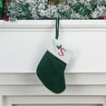 thumbnail image 3 of KCEHTA Christmas Stockings with Initials, Embroidered Knit Christmas Stocking Small Christmas Stockings Fireplace Hanging Knitted Christmas Stocking for Family Holiday Party Decor, 3 of 7