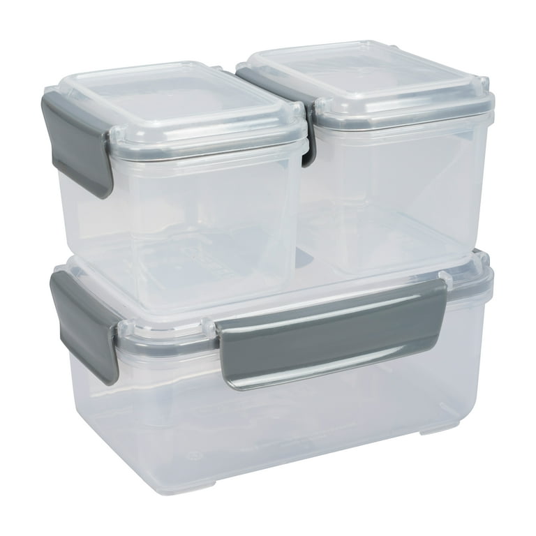 Small Large Air Tight Container Box Clear Plastic Kitchen Food Storage Tub