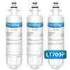 3 Pack Waterdrop LT700P Replacememt for LG LT700P, ADQ36006101, ADQ36006102, KENMORE 469690 Refrigerator Water Filter