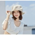 thumbnail image 6 of LinYooLi Womens Cotton Wide Brim Sun Hats Jellyfish Cloud Style Beret Summer Bucket Hat for Travel, 6 of 6