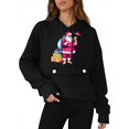 thumbnail image 6 of qucoqpe Womens Christmas Hooded Sweatshirt with Pocket Long Sleeve Oversized Pullover Hoodies for Women, 6 of 7