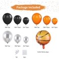 thumbnail image 2 of SKTMH 90Pcs Basketball Balloon Garland Basketball Party Decorations Black Orange Silver Balloon Arch Basketball Balloons Sports Balloons Basketball Birthday Party Decorations Sports Party Decorations, 2 of 6