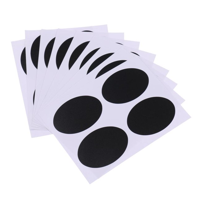 GUOOL 36 Pcs Self Adhesive Blackboard Stickers Chalk Labels Adhesive Sticker Writable For DIY Decoration - 4.9 X 3.4 Cm