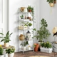 thumbnail image 2 of SONGMICS 5-Tier Metal Storage Shelves, Kitchen Wire Shelving Unit, Storage Rack with Adjustable Shelves, Shelf Liners, 8 Hooks, for Garage, 30 x 40 x 121 cm, Silver, 2 of 7