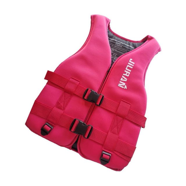 becaristey Fishing Life Jacket Vest Neoprene Buoy Aids Floatation Device Red XL