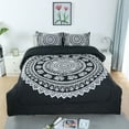 thumbnail image 2 of REGALWOVEN 3Pcs Queen Size Comforter Set with 2 Pillowcases for Bedding, Bohemian Black, 2 of 6