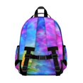 thumbnail image 3 of Colorful Tie Dye Pattern Backpack for School,Cute School Bag,Schoolbag with Adjustable Shoulder Straps & Padded Back,15.25"x11.5"x5.25", 3 of 5