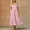Pink1, variant on Kojanyu Women's Short Sleeve V Neck Button Down Maxi Dresses, 2026 Loose Casual Summer Beach Dress with Pockets