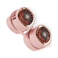 thumbnail image 2 of Ventilador de cuello colgante plegable USB carga de 360 ​​grados bolsillo fanáticos sin hojas corbatas eléctrico oficina de verano equipo de enfriamiento rosa Noticed HA059207-04B, 2 of 7