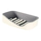 thumbnail image 2 of Soporte de plástico para guardar s de jabón con drenaje de doble capa, autoadhesivo para baño, cocina, sa de , mantener el jabón seco Gris Macarena jabonera de pared, 2 of 7