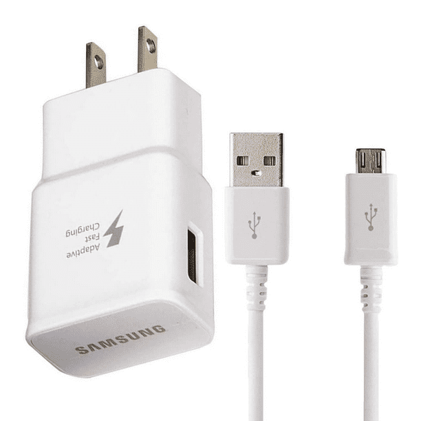 Adaptive Fast Wall Adapter Micro USB Charger for Huawei Y9 (2019) Bundled  with UrbanX Micro USB Cable Cord 6ft Super Fast Charging Kit - White -  