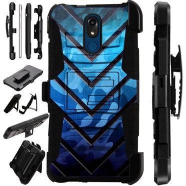 Hybrid Shockproof Case For LG Stylo 5 / 5 Plus – With Kickstand & Belt Clip Holster – Phone Cover